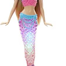 Mermaid Barbie Doll with Light-Up Rainbow Tail