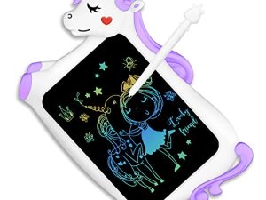 Unicorn Toy Gifts for Girls Boys - CHEERFUN LCD Writing Tablet for Kids|10" Toddler Gift Toy for 3+4 5 6 7 8 Year Old Girl|Reusable Doodle Drawing Board | Educational Learning Birthday Gift (Purple)