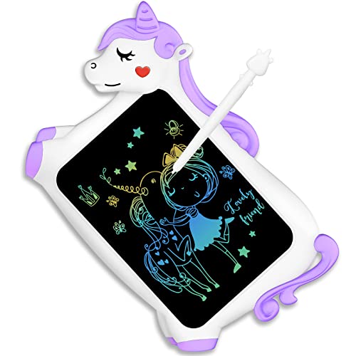 Unicorn Toy Gifts for Girls Boys - CHEERFUN LCD Writing Tablet for Kids|10" Toddler Gift Toy for 3+4 5 6 7 8 Year Old Girl|Reusable Doodle Drawing Board | Educational Learning Birthday Gift (Purple) Unicorn Toy Gifts for Girls Boys - CHEERFUN LCD Writing Tablet for Kids|10" Toddler Gift Toy for 3+4 5 6 7 8 Year Old Girl|Reusable Doodle Drawing Board | Educational Learning Birthday Gift (Purple)