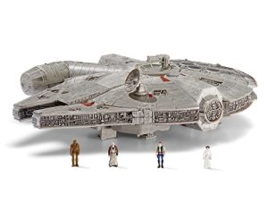 Star Wars Micro Galaxy Squadron Assault Class Millennium Falcon - 7-Inch Vehicle with 1-Inch Han Solo