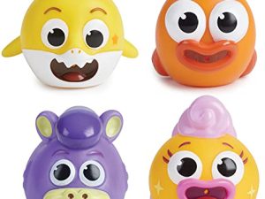 Baby Shark Bath Squirt Toy 4-Pack Big Show!