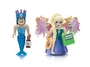 Roblox Celebrity Collection - Neverland Lagoon: Crown Collector + Royale High School: Enchantress Two Figure Bundle [Includes 2 Exclusive Virtual Items]