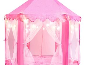 Princess Tent for Kids Tent - 55" X 53" with Led Star Lights | Princess Toys | Kids Toys for Girls | Toddler Girl Toys | Kids Play Tent | Kids Playhouse | Princess Castle
