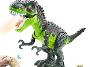 Dinosaur Toys for Kids 3 4 5 6 7 Remote Control Dinosaur Gift Toys for Boys RC Walking Robot T-Rex Dinosaur Toys with Mist Spray and Eggs