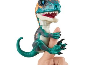 Untamed Raptor by Fingerlings - Fury (Blue) - Interactive Collectible Dinosaur - By WowWee