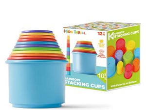 10pcs Baby Stacking Cups for Toddlers 1-3