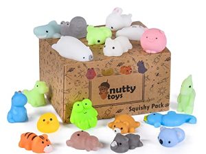 Nutty Toys Mochi Squishies - 20 Soft & Cute Kawaii Squishy Animals
