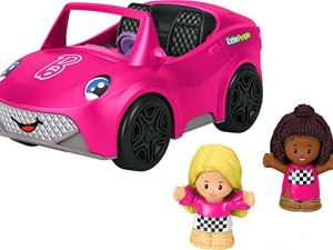 Fisher-Price Little People Barbie Toddler Toy Car with Music Sounds and 2 Figures