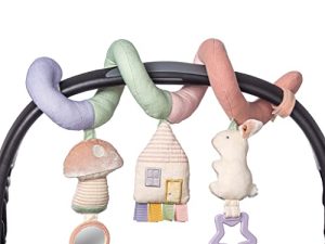 Itzy Ritzy Spiral Car Seat & Stroller Activity Toy; Includes Dangling Ring