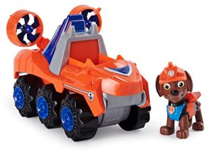 Paw Patrol Dino Rescue Zuma’s Deluxe Rev Up Vehicle with Mystery Dinosaur Figure