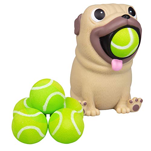 Hog Wild Pug Popper Toy - Pop Foam Balls Up to 20 Feet - 6 Balls Included - Age 4+ Hog Wild Pug Popper Toy - Pop Foam Balls Up to 20 Feet - 6 Balls Included - Age 4+
