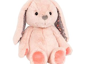 B. toys by Battat Happy Hues-Butterscotch Bunny Soft & Cuddly Plush Bunny-Huggable Stuffed Animal Rabbit Toy-Washable- Babies