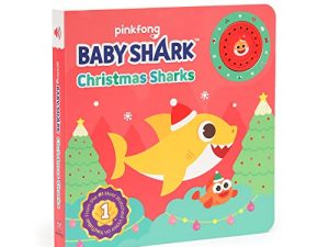 Pinkfong Baby Shark Christmas Sharks 1 Button Sound Book Learning & Education Toys | Interactive Baby Books