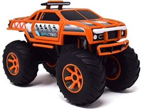 Sunny Days Entertainment Monster Truck – Lights & Sounds Motorized Orange Vehicle