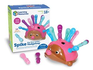 Learning Resources Spike The Fine Motor Hedgehog Pink - 14 Pieces