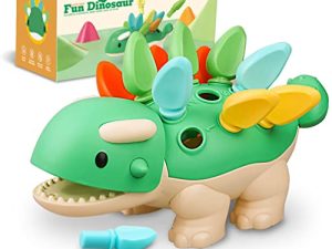 Babies Sensory Toys Age 6 9 12 18 24 Months Fine Motor Skills Learning Dinosaur for Toddlers