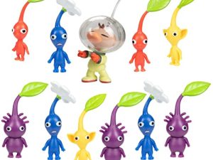 SUPER MARIO Nintendo Captain Olimar & Pikmin Set – Includes 11 Figures