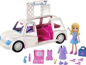 Polly Pocket Arrive in Style Limo Vehicle with 3-inch Polly Doll