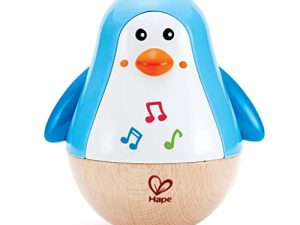 Hape Penguin Musical Wobbler | Colorful Wobbling Melody Penguin