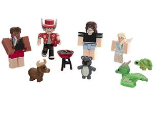 Roblox Celebrity Collection - Adopt Me: Backyard BBQ Four Figure Pack [Includes Exclusive Virtual Item]