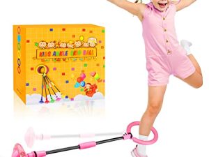 Chridark Ankle Skip Ball for Kids - Foldable Flash Wheel Skip Ball
