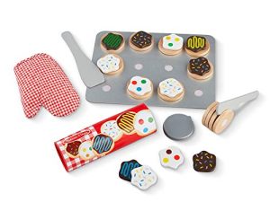 Melissa & Doug Slice and Bake Wooden Cookie Play Food Set - Pretend Cookies And Baking Sheet