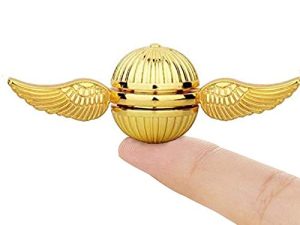 Gold Fidget Spinner Magic Orb Anxiety Toys Stress Relief Reducer Spin Fidgets Hand Bearing Tri Spinner Finger Spinners Toy Focus Fidgeting Restless Novelty Gift for Adults Kids