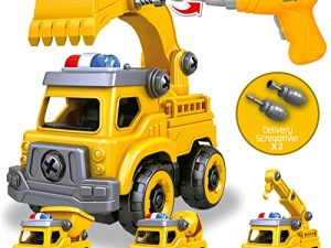 4-in-1 Take Apart Car Toys for Boys