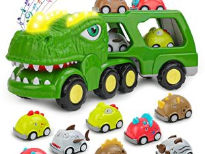 HEGUD Dinosaur Truck Toys for 1 2 3 4 5 6 7 Year Old Boy Toys