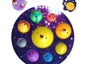 Lamvpker Planet Dimple Solar System Fidget Toy for Kids Galaxy Outer Space Dimple Fidget Christmas Birthday Gifts Party Supplies Educational Toys Stress Relief Anti-Anxiety ADHD
