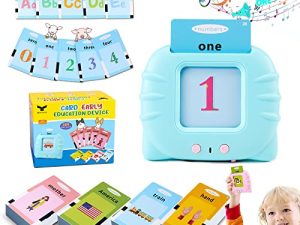 Talking Flash Cards for Toddlers 2-4 Years: 384 Sight Words Speech Therapy Toys Learn Alphabet ABC Letters Colors Number Shapes Animals Learning Toys Educational Preschool Gifts for Kids Age 2 3 4 5 6