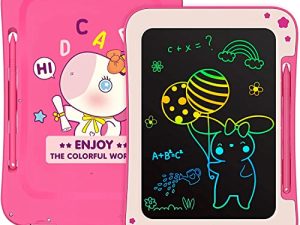 bravokids Girl Toys LCD Writing Tablet - 8.5 Inch Kids Doodle Board Educational Learning Drawing Pad Birthday Gifts for 3 4 5 6 7 8 Year Old Girls Boys (Pink)