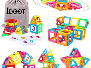 idoot Magnetic Tiles Blocks Building Toys for Kids