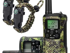 Walkie Talkies for Kids 22 Channel 2 Way Radio 3 Miles Long Range Handheld Walkie Talkies Durable Toy Best Birthday Gifts for 6 Year Old Boys and Girls fit Adventure Game Camping (Green Camo 1)