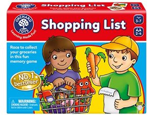 Orchard Toys Moose Games Shopping List Game Race to Collect Your Groceries in This Fun Memory Game. Age 3-7. 2-4 Players