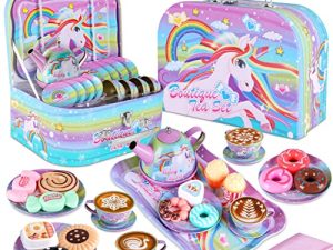 Toy Unicorn Tea Set for Little Girls