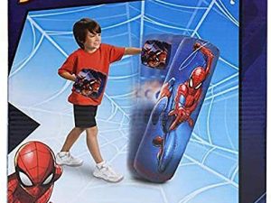 Spiderman Spider-Man Inflatable Bop Bag & Bop Gloves Set Kids Punching Bag with Gloves
