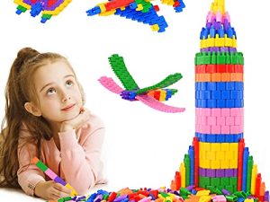 Kids 600pcs Set Building Blocks Construction Toy - Learning Playset STEM Toy Set Educational Kit Child Branin Development Preschool Kindergarten Toy