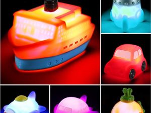 6 packs No Hole Boat Bath Toy Set