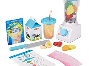 Melissa & Doug Smoothie Maker Blender Set with Play Food (22 Pcs)