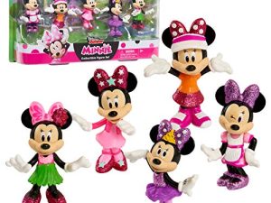Disney Junior Minnie Mouse 3 Inch Tall Collectible Figure Set