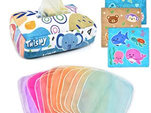 THISMY Baby Toys 6-12 Months Magic Tissue Box Montessori Toy for Babies 6-12 18 Months