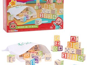 Just Play Cocomelon Wooden Abc 123 Blocks Wooden Puzzles