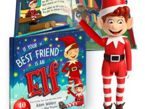 Read & Feel Flexible Elf Doll Toy can Sit On A Shelf