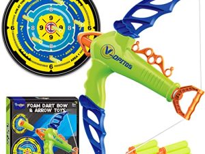 V-Opitos Foam Dart Bow and Arrow Toys for Kids Boys Age of 3