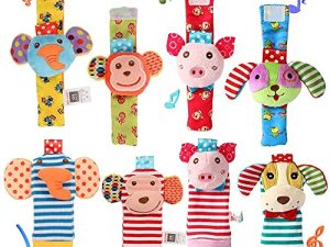 ThinkMax Wrist Foot Rattles for Baby