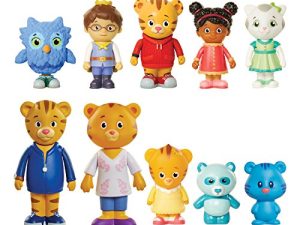 Daniel Tiger's Neighborhood Friends & Family Figure Set (10 Pack) Includes: Daniel