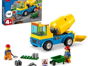 LEGO City Great Vehicles Cement Mixer Truck 60325 Building Toy Set for Preschool Kids