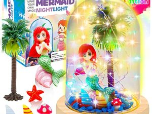 YOFUN Make Your Own Mermaid Night Light - Mermaid Gifts for Girls