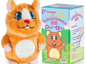 Qrooper Kids Toys Talking Hamster Repeats What You Say Stuffed Animals Toys for Kids Gifts